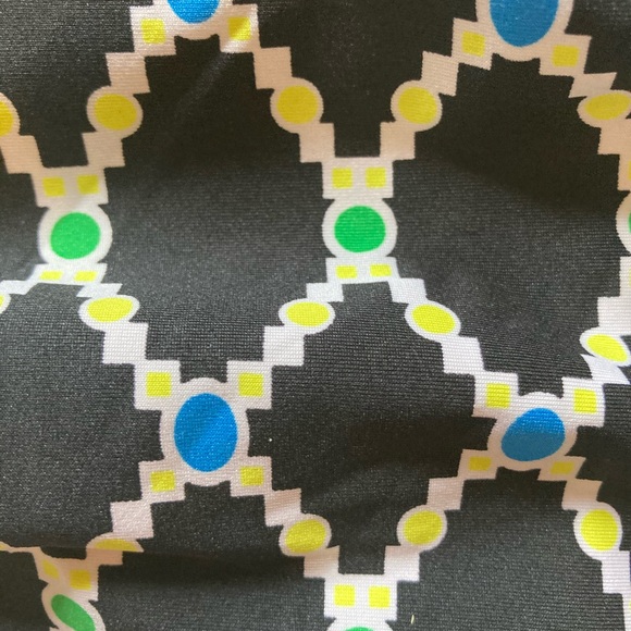 OCEAN WATER sz24  black patterned w/contrast @hip - Picture 5 of 5